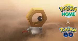 Meltan On Brown Background Wallpaper