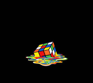 Melted Rubiks Amoled Wallpaper