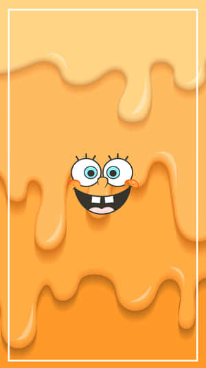 Melted Sponge Bob Illustration Wallpaper