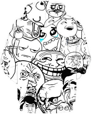 Meme Faces Hoodie Jacket Wallpaper