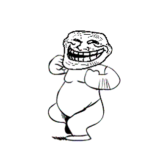 Meme Icon - The Running Troll Face Wallpaper