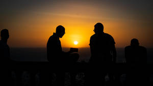 Men In Nicaragua During Sunset Wallpaper