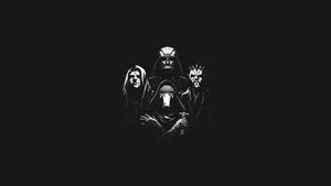 Men With Masks Standing Lateral To Each Other Wallpaper