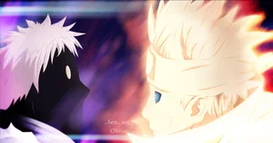 Menacing Black Zetsu In Action Wallpaper