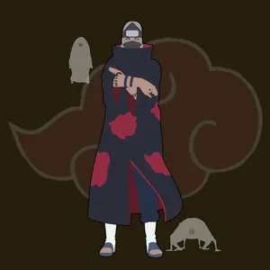 Menacing Kakuzu Of Akatsuki Clan In Battle Pose Wallpaper