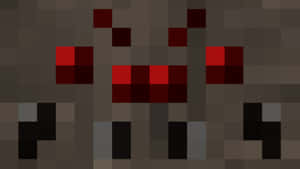 Menacing Minecraft Spider Lurking In The Shadows Wallpaper