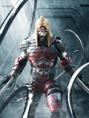 Menacing Omega Red Showcases His Powers Wallpaper