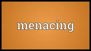 Menacing Word Hd Wallpaper