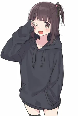 Menhera Chan Feeling Both Cute And Sad In Harajuku Street Style. Wallpaper