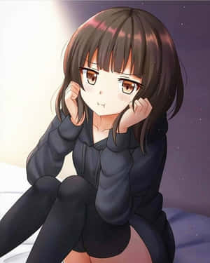 Menhera Chan In A Captivating Pose Wallpaper