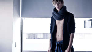 Mens Fashion Wool Scarf Wallpaper