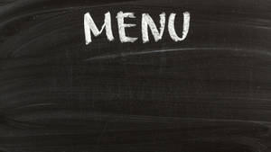 Menu Empty Blackboard Photo Wallpaper