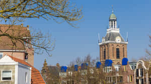 Meppel Cityscapewith Historic Church Tower Wallpaper