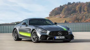 Mercedes Amg 4k With Green Paint Wallpaper