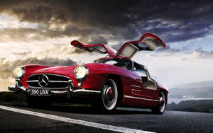 Mercedes Benz 300sl Red Wallpaper