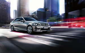 Mercedes Benz C Class Urban Speed Wallpaper