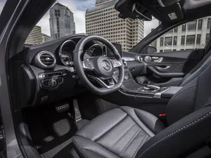 Mercedes Benz C300 Black Leather Interior Wallpaper