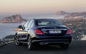 Mercedes Benz C300 On Mountain Top Wallpaper