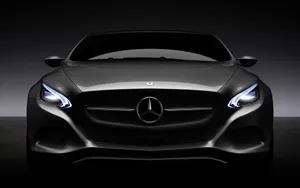 Mercedes Benz F800 Front View Black Wallpaper