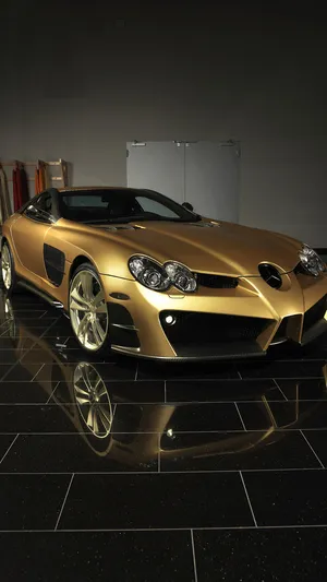 Mercedes Benz Gold Mclaren Iphone Wallpaper