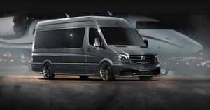 Mercedes Benz Sprinter Van On A Scenic Road Wallpaper