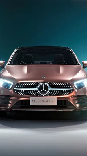 Mercedes Classic Rose Gold Iphone Wallpaper