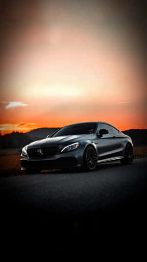 Mercedes Cls - Class At Sunset Wallpaper