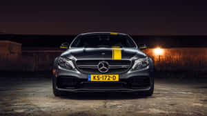 Mercedes Coupe Night Shoot Wallpaper