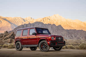 Mercedes G63 Desert Backdrop Wallpaper