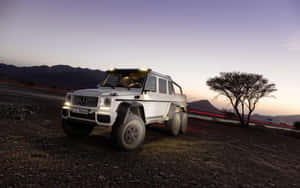 Mercedes G63 Offroad Dusk Landscape Wallpaper