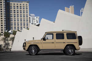 Mercedes G63 Urban Backdrop Wallpaper