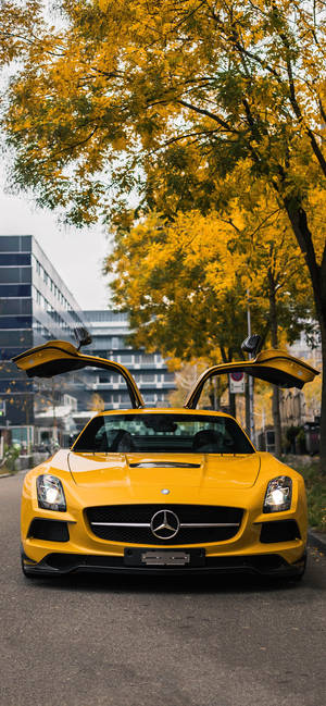 Mercedes Iphone X Scissor Doors Wallpaper