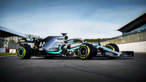 Mercedes W12 F1 Car On The Track Wallpaper