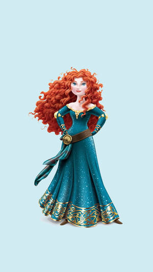 Merida Form Brave Disney Phone Wallpaper