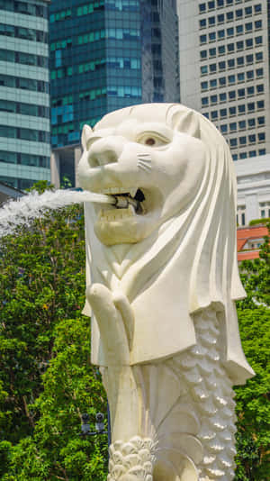 Merlion Statue Singapore Wallpaper