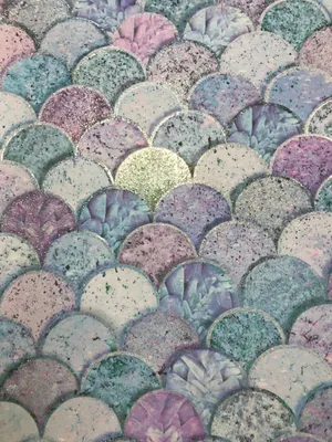 Mermaid Glitters With Silver Outlines Wallpaper