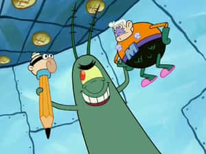 Mermaid Man In Action Wallpaper