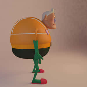 Mermaid Man Side Profile3 D Render Wallpaper