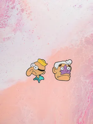 Mermaid Manand Barnacle Boy Stickers Wallpaper