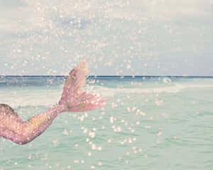 Mermaid Tail Sparkling Waters.jpg Wallpaper