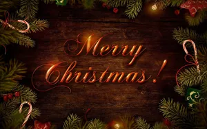 Merry Christmas Desktop Greeting Wallpaper