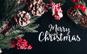 Merry Christmas Festive Decoration Aesthetic Wallpaper