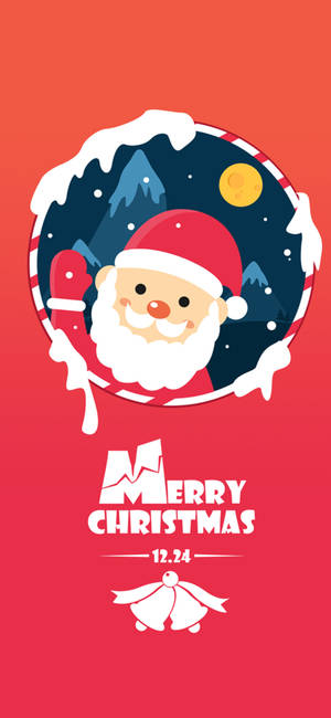 Merry Christmas Greeting Iphone Wallpaper