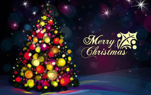 Merry Christmas Tree Hd Wallpaper