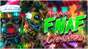 Merry F N A F Christmas Celebration Wallpaper