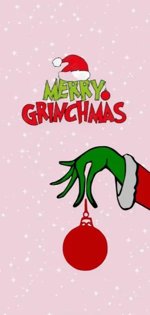 Merry Grinchmas Holiday Greeting Wallpaper