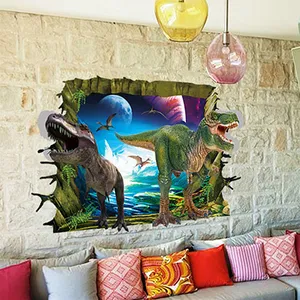 Mesmerizing 3d Dinosaur Roaring In A Lush Landscape Wallpaper