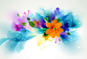 Mesmerizing 3d Flower In Full Bloom Wallpaper