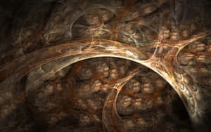 Mesmerizing Brown Abstract Art Wallpaper