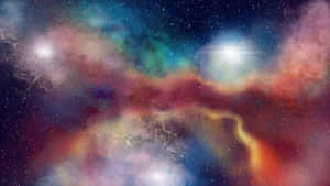 Mesmerizing Colorful Space Nebula Wallpaper